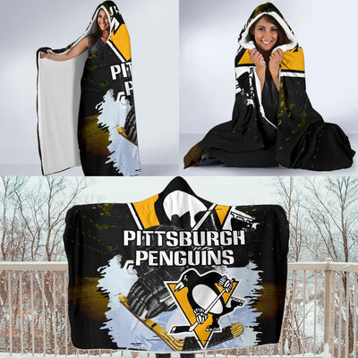 Pro Shop Pittsburgh Penguins Home Field Advantage Hooded Blanket
