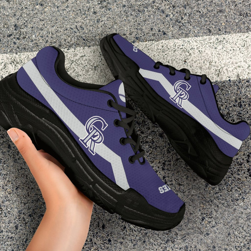 Edition Chunky Sneakers With Line Colorado Rockies Shoes