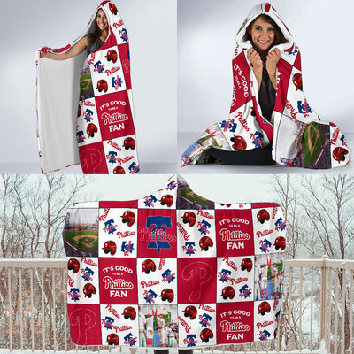 It's Good To Be A Philadelphia Phillies Fan Hooded Blanket