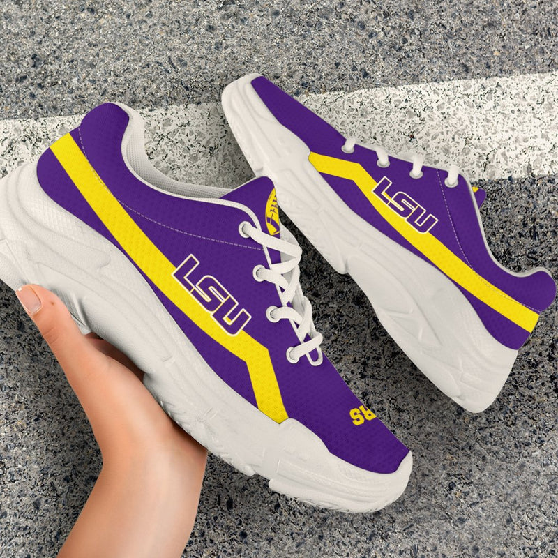 Edition Chunky Sneakers With Line LSU Tigers Shoes