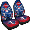 Colorful Pride Flag Texas Rangers Car Seat Covers