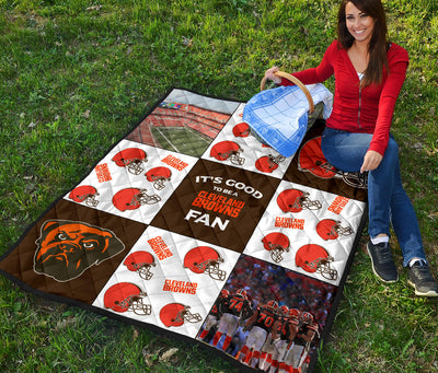 It's Good To Be A Cleveland Browns Fan Quilt