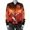 Playing Game With Cleveland Browns Jackets Shirt For Women