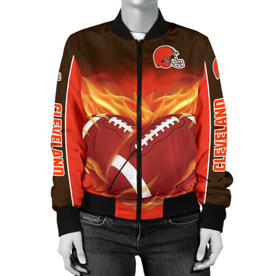 Playing Game With Cleveland Browns Jackets Shirt For Women