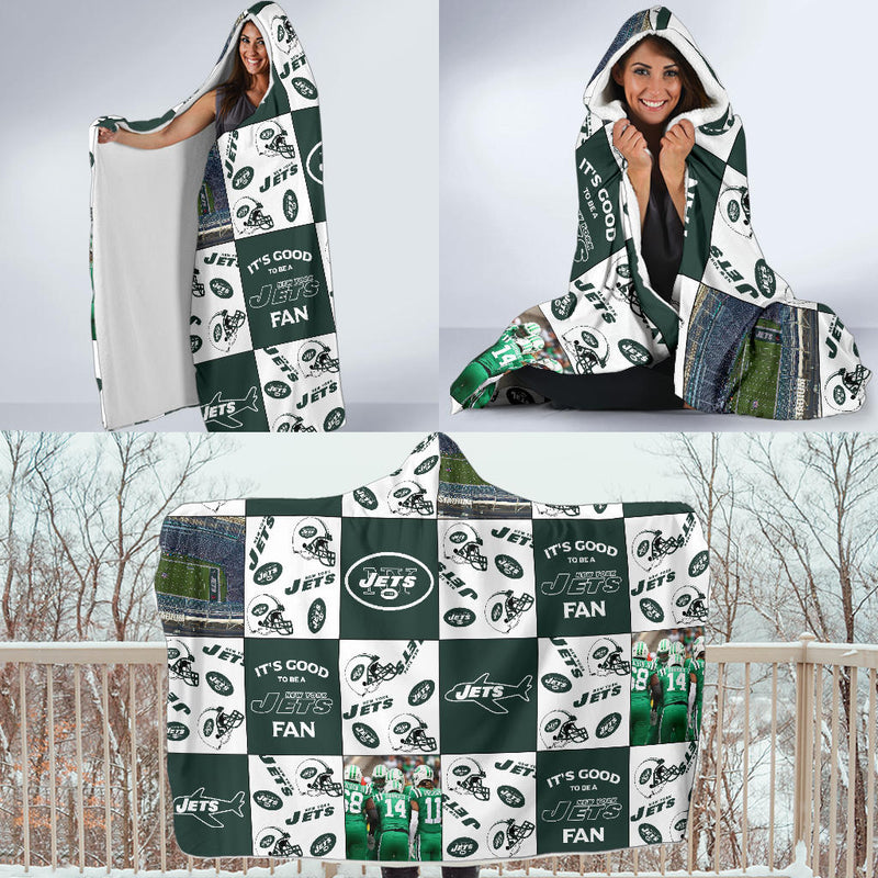 It's Good To Be A New York Jets Fan Hooded Blanket