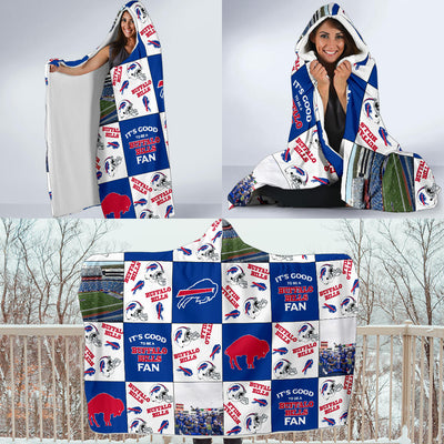 It's Good To Be A Buffalo Bills Fan Hooded Blanket