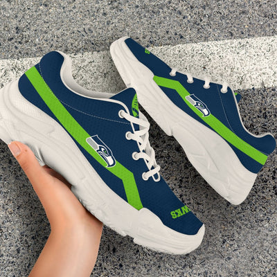 Edition Chunky Sneakers With Line Seattle Seahawks Shoes