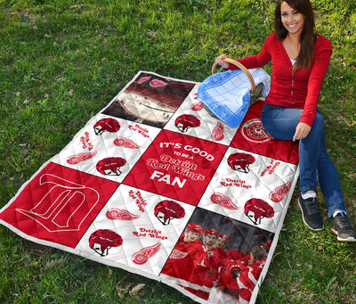 It's Good To Be A Detroit Red Wings Fan Quilt