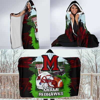 Pro Shop Miami RedHawks Home Field Advantage Hooded Blanket