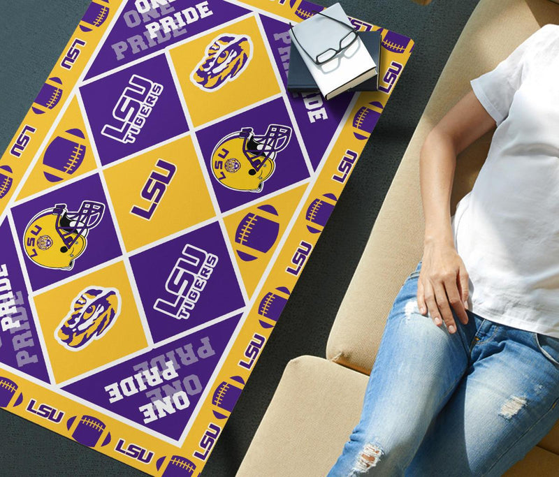 Colorful Pride Flag LSU Tigers Coffee Table