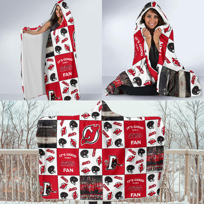 It's Good To Be A New Jersey Devils Fan Hooded Blanket