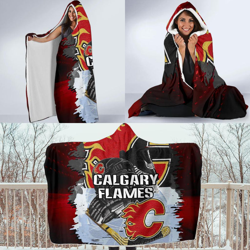 Pro Shop Calgary Flames Home Field Advantage Hooded Blanket
