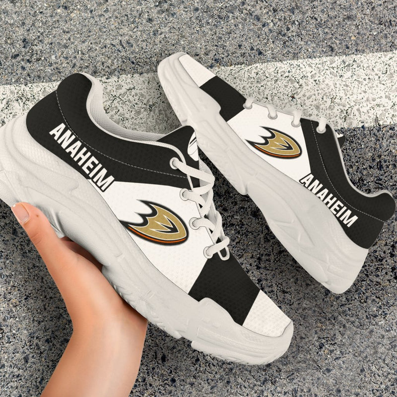 Colorful Logo Anaheim Ducks Chunky Sneakers