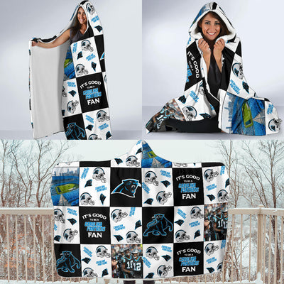 It's Good To Be A Carolina Panthers Fan Hooded Blanket