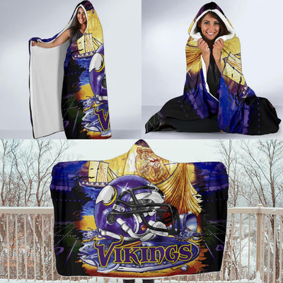 Pro Shop Minnesota Vikings Home Field Advantage Hooded Blanket