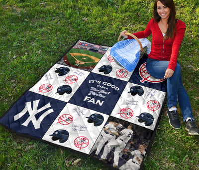 It's Good To Be A New York Yankees Fan Quilt