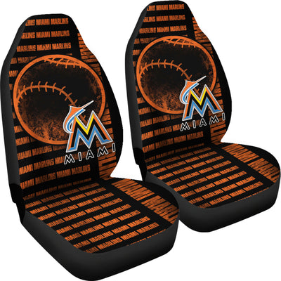 Gorgeous The Victory Miami Marlins Car Seat Covers
