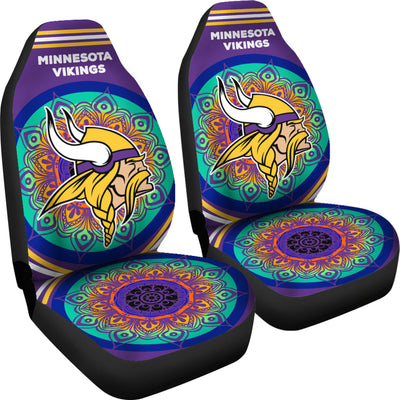 Unique Magical And Vibrant Minnesota Vikings Car Seat Covers