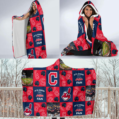 It's Good To Be A Cleveland Indians Fan Hooded Blanket