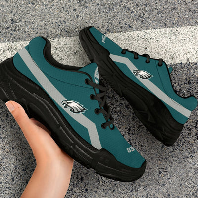 Edition Chunky Sneakers With Line Philadelphia Eagles Shoes