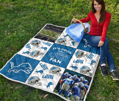 It's Good To Be A Detroit Lions Fan Quilt