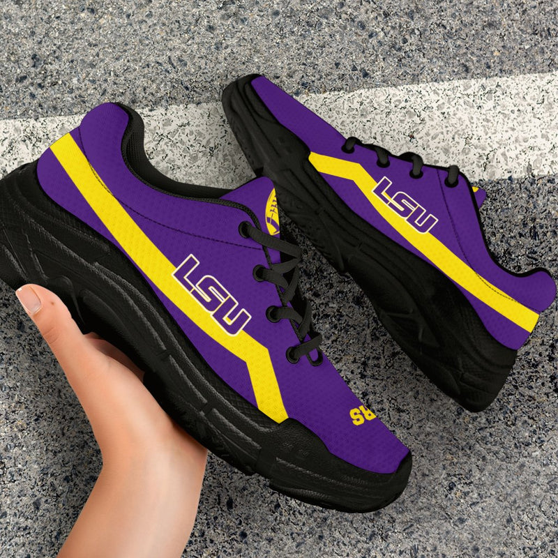 Edition Chunky Sneakers With Line LSU Tigers Shoes