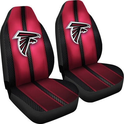 Incredible Line Pattern Atlanta Falcons Logo Car Seat Covers