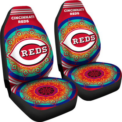 Unique Magical And Vibrant Cincinnati Reds Car Seat Covers