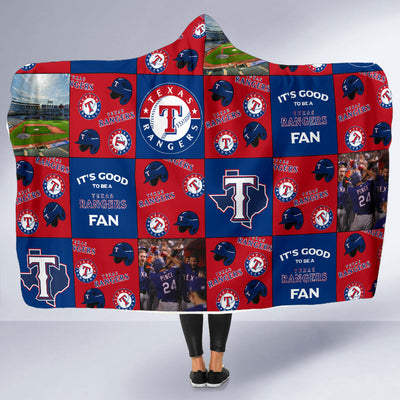 It's Good To Be A Texas Rangers Fan Hooded Blanket