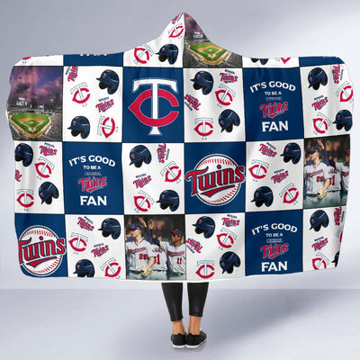 It's Good To Be A Minnesota Twins Fan Hooded Blanket