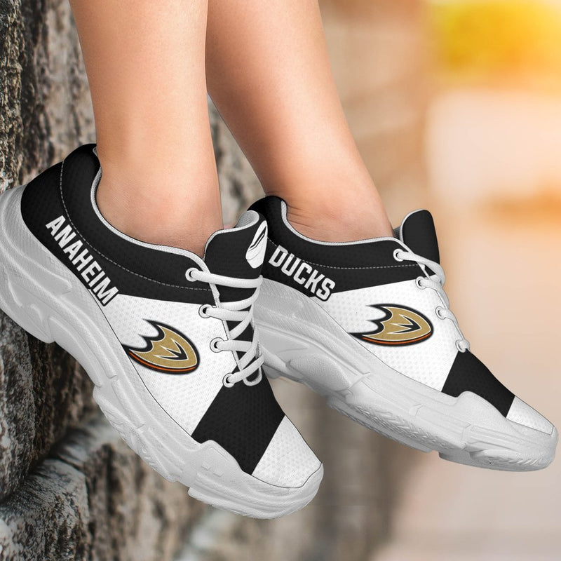 Colorful Logo Anaheim Ducks Chunky Sneakers