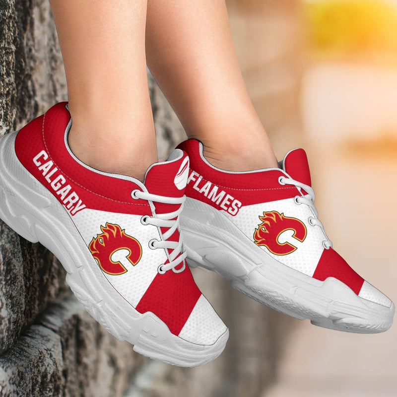 Colorful Logo Calgary Flames Chunky Sneakers