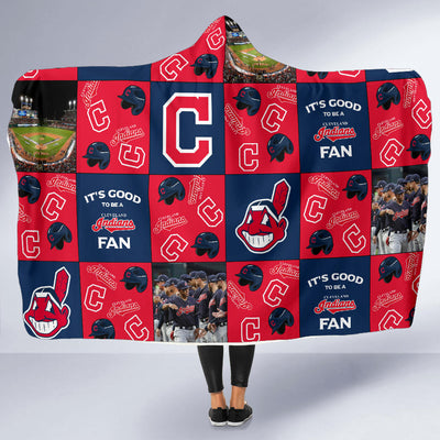 It's Good To Be A Cleveland Indians Fan Hooded Blanket