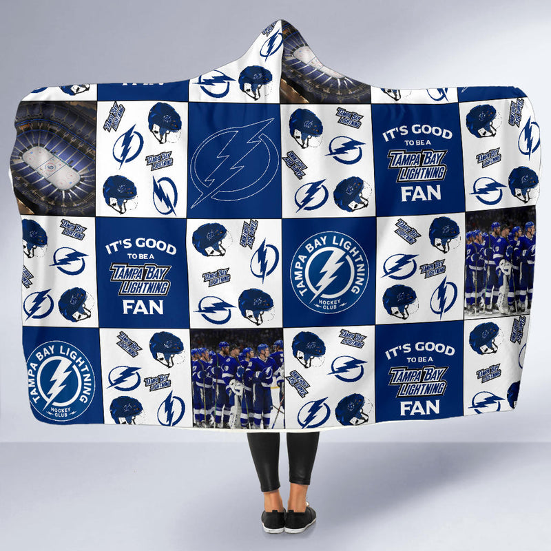 It's Good To Be A Tampa Bay Lightning Fan Hooded Blanket