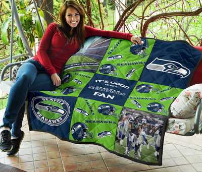 It's Good To Be A Seattle Seahawks Fan Quilt