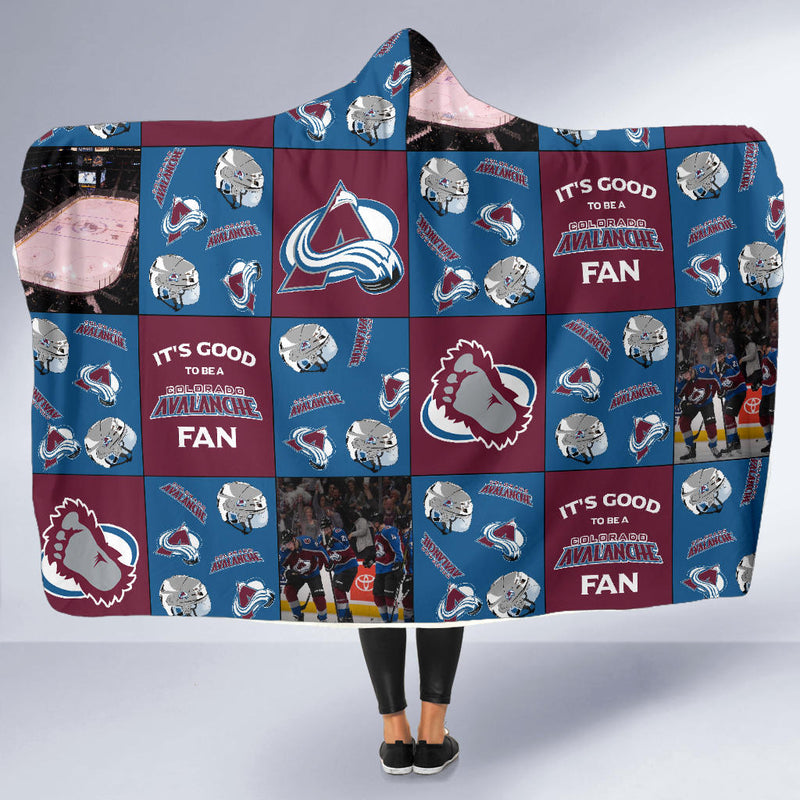 It's Good To Be A Colorado Avalanche Fan Hooded Blanket