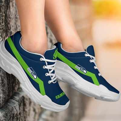 Edition Chunky Sneakers With Line Seattle Seahawks Shoes