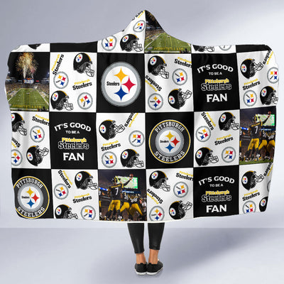 It's Good To Be A Pittsburgh Steelers Fan Hooded Blanket