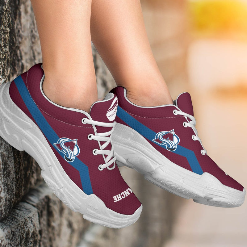Edition Chunky Sneakers With Line Colorado Avalanche Shoes