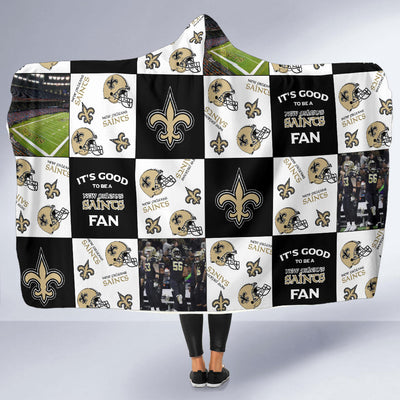 It's Good To Be A New Orleans Saints Fan Hooded Blanket