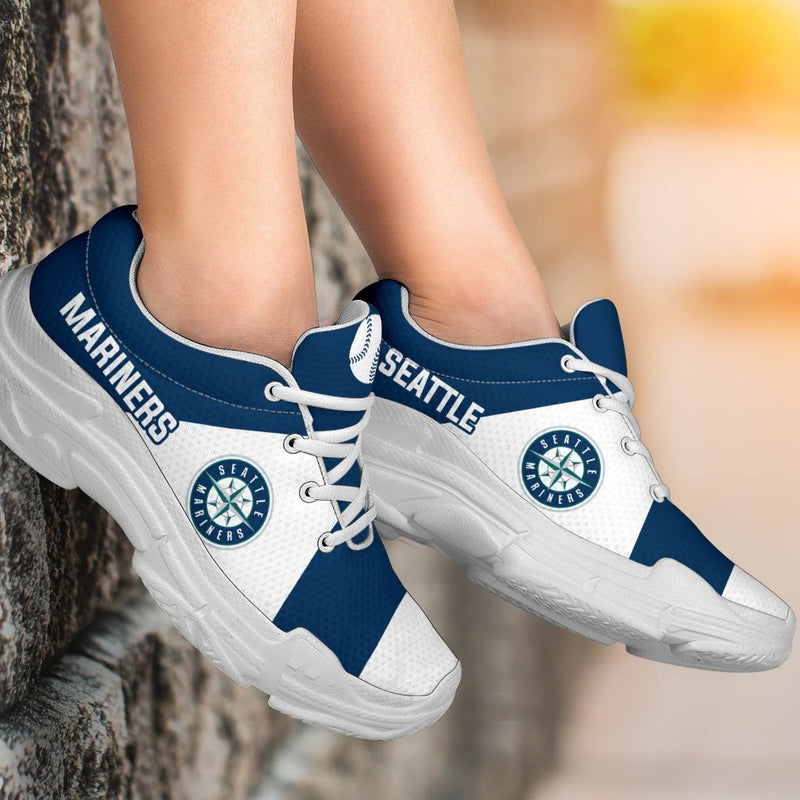 Colorful Logo Seattle Mariners Chunky Sneakers