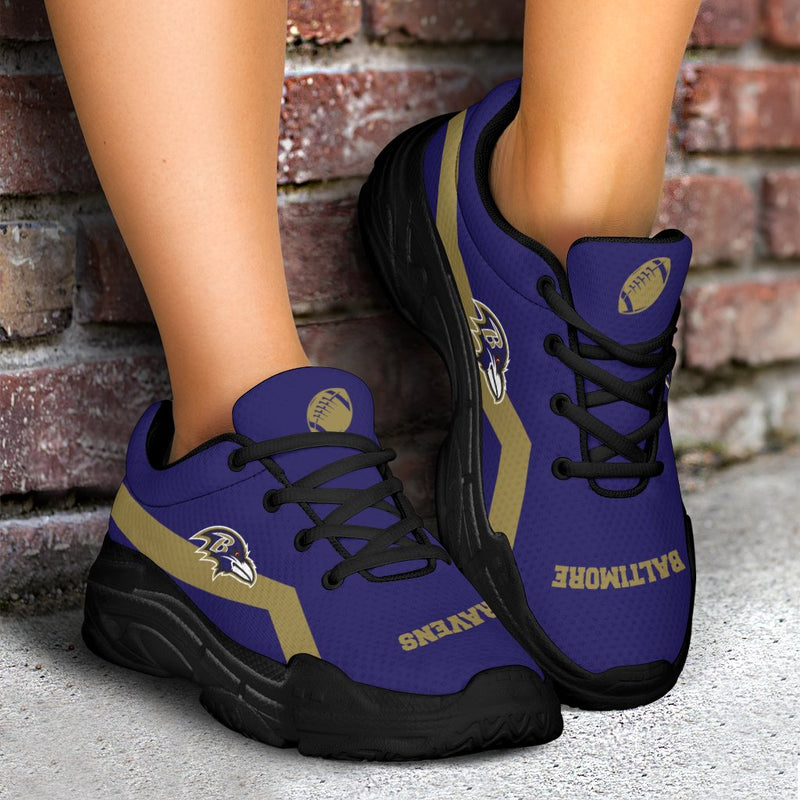 Edition Chunky Sneakers With Line Baltimore Ravens Shoes