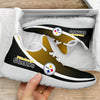 New Style Top Logo Pittsburgh Steelers Mesh Knit Sneakers