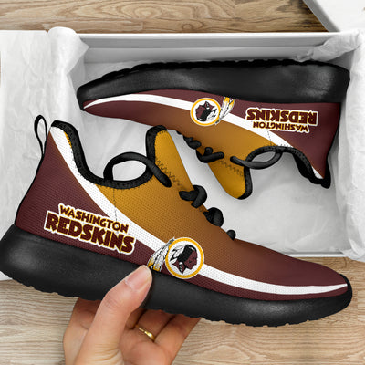 New Style Top Logo Washington Redskins Mesh Knit Sneakers