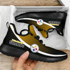 New Style Top Logo Pittsburgh Steelers Mesh Knit Sneakers