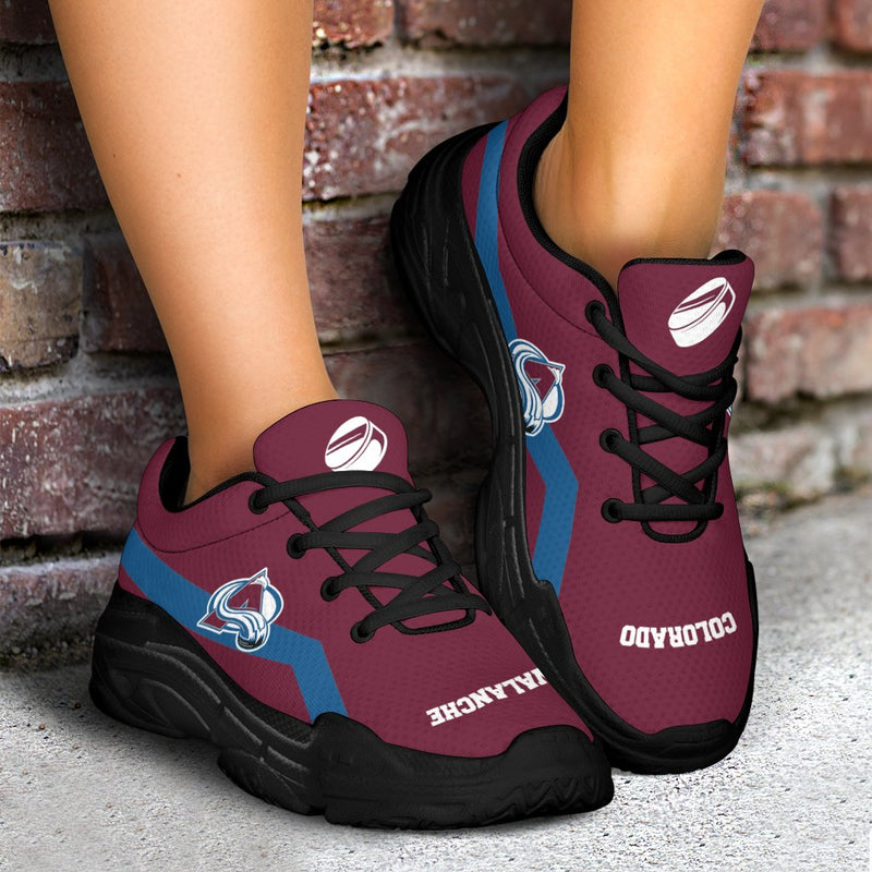 Edition Chunky Sneakers With Line Colorado Avalanche Shoes