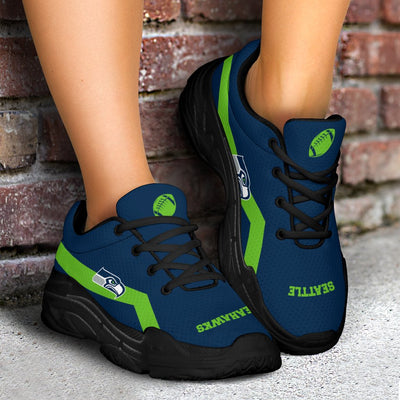 Edition Chunky Sneakers With Line Seattle Seahawks Shoes