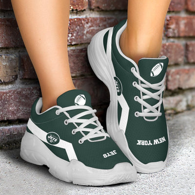 Edition Chunky Sneakers With Line New York Jets Shoes