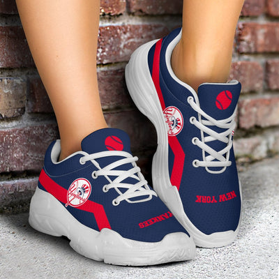 Edition Chunky Sneakers With Line New York Yankees Shoes