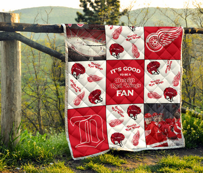 It's Good To Be A Detroit Red Wings Fan Quilt